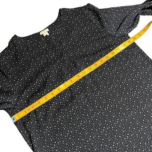 J. CREW Black White Dots Tunic Style Blouse - Picture 8 of 9